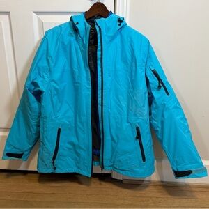 L.L. Bean Teal Rain Jacket